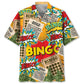 Bingo Lucky Money Hawaiian Shirt For Summer Vacation, Beach Travel, And Casual Wear