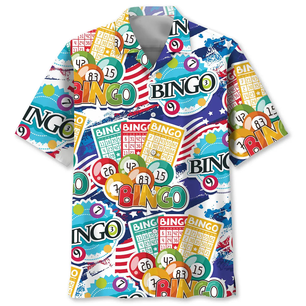 American Bingo Lucky Hawaiian Shirt For Island Vacations, Resort Wear, And Relaxed Seasonal Style