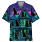 Black Cat Haunted House Hawaiian Shirt For Resort Trips, Coastal Parties, And Warm Weather Style