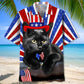 Black Cat Hawaiian Shirt For Island Vacations, Weekend Events, And Relaxed Everyday Outfits
