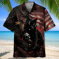 Black Cat Skull Hawaiian Shirt For Island Vacations, Casual Events, And Distinctive Seasonal Style