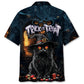Black Cat Trick Treat Hawaiian Shirt For Coastal Getaways, Outdoor Gatherings, And Thoughtful Gift Giving