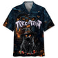 Black Cat Trick Treat Hawaiian Shirt For Coastal Getaways, Outdoor Gatherings, And Thoughtful Gift Giving