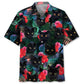 Tropical Black Cat Hawaiian Shirt For Nature Fans, Resort Trips, And Comfortable Warm Weather Wear