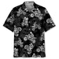 Black Dirt Bike Racing Hawaiian Shirt For Automotive Enthusiasts, Coastal Trips, And Casual Warm Weather Style