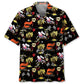 Black Dirt Track Racing Sprint Car Hawaiian Shirt For Seasonal Celebration And Coastal Casual Wear