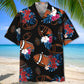 Black Football Nature Hawaiian Shirt For Coastal Travel, Casual Events, And Comfortable Summer Wear