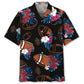 Black Football Nature Hawaiian Shirt For Coastal Travel, Casual Events, And Comfortable Summer Wear