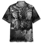 Black Lacrosse Sticks Hawaiian Shirt For Outdoor Adventures, Coastal Travel, And Comfortable Casual Style