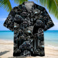 Black Quarter Midget Race Car Hawaiian Shirt For Coastal Travel, Casual Events, And Comfortable Summer Wear
