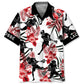 Black Red Lacrosse Hawaiian Shirt For Beach Days, Summer Outings, And Thoughtful Gift Giving