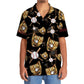 Vintage Black Baseball Gloves Hawaiian Shirt For Beach Days, Summer Outings, And Thoughtful Gift Giving