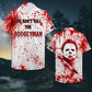 Spooky Island Summer Blood Splatter Aloha Hawaiian Shirt For Beach Days, Summer Outings, And Thoughtful Gift Giving