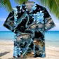 Blue Light Fishing Hawaiian Shirt For Beach Days, Weekend Events, And Thoughtful Gift Giving