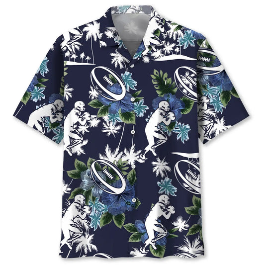 Blue Nature Hawaiian Shirt For Summer Gathering And Thoughtful Gifting