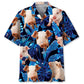 Blue Pig Hawaiian Shirt For Resort Trips, Coastal Parties, And Warm Weather Style