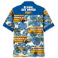 Blue School Bus Driver Hawaiian Shirt For Family Vacation, Summer Gathering, And Coastal Style