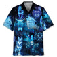 Blue Wolf Hawaiian Shirt For Resort Trips, Coastal Parties, And Warm Weather Style