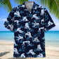 Blue Wrestling Hawaiian Shirt For Tropical Holidays, Outdoor Gatherings, And Everyday Comfort