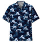 Blue Wrestling Hawaiian Shirt For Tropical Holidays, Outdoor Gatherings, And Everyday Comfort