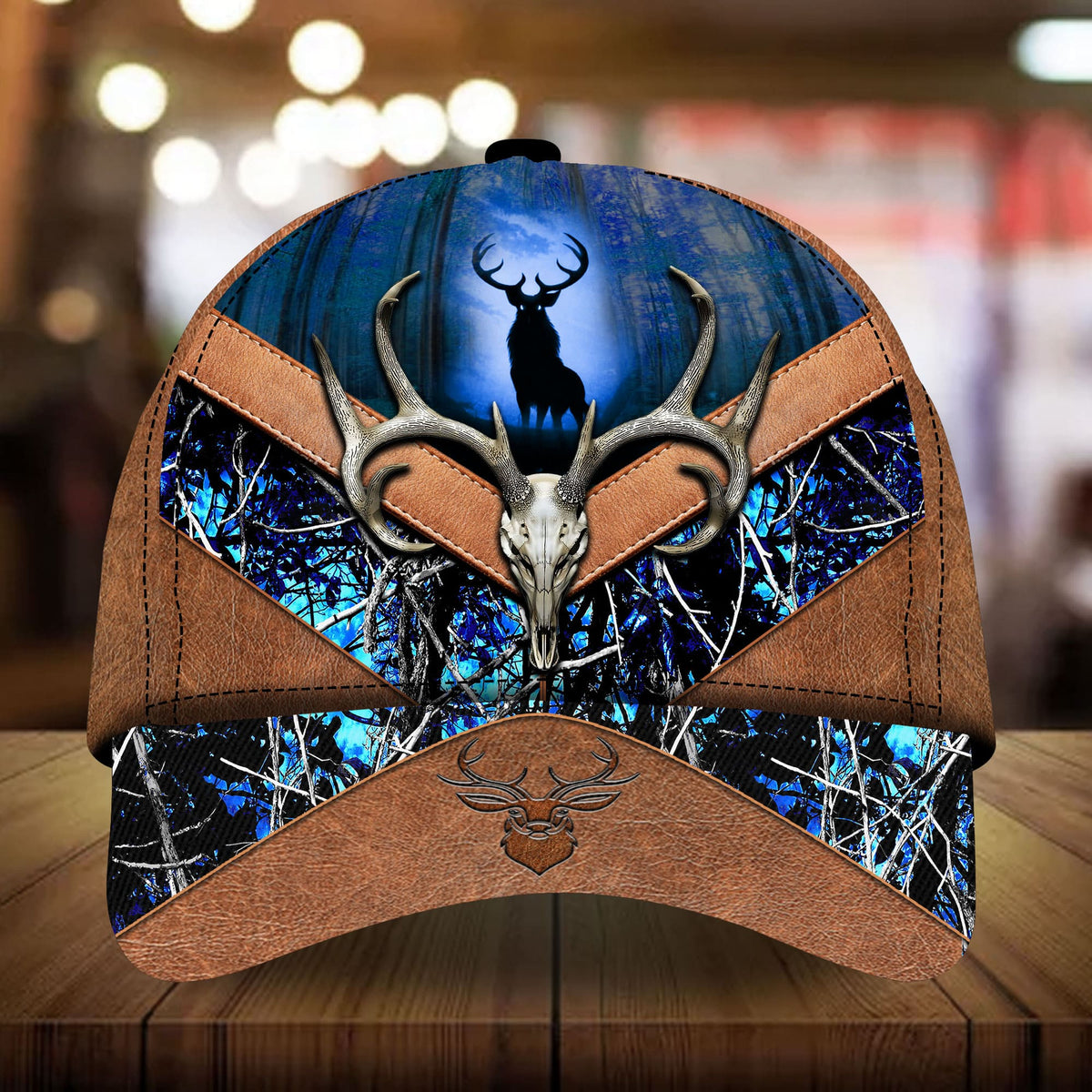 Deer Hunting Leather Classic Cap For Casual Adventures Parties And Seasonal Styling