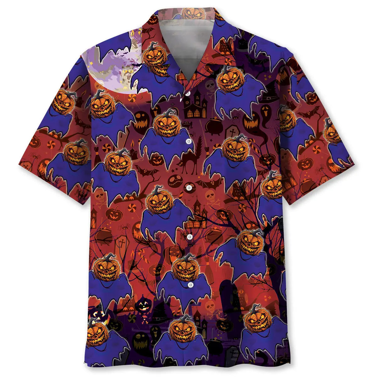 Boo Pumpkin Hawaiian Shirt For Resort Trips, Coastal Parties, And Warm Weather Style