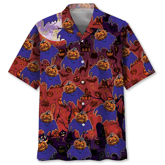 Boo Pumpkin Hawaiian Shirt For Resort Trips, Coastal Parties, And Warm Weather Style