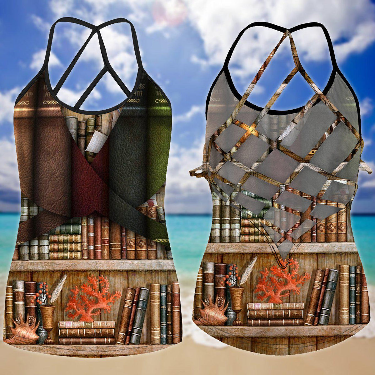Books Like Life Hollow Tank Top For Fitness Activities And Relaxed Style