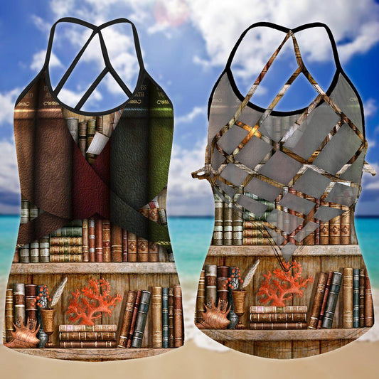 Books Like Life Hollow Tank Top For Fitness Activities And Relaxed Style