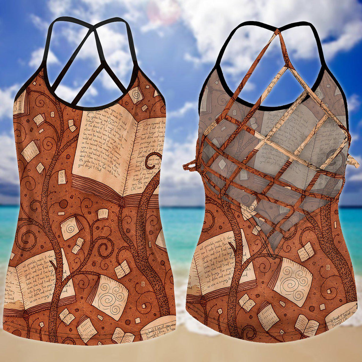 Books Like Life Hollow Tank Top For Fitness Sessions And Summer Events