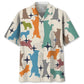 Colorful Border Collie Hawaiian Shirt For Resort Trips, Coastal Parties, And Warm Weather Style