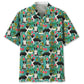 Border Collie Beach Hawaiian Shirt For Summer Vacation, Beach Travel, And Casual Wear