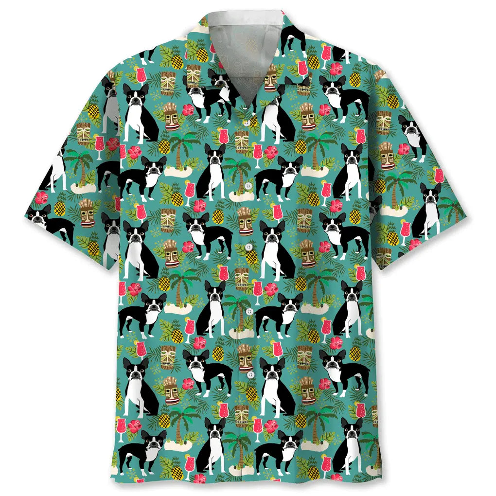 Boston Beach Hawaiian Shirt For Tropical Holidays, Outdoor Gatherings, And Everyday Comfort