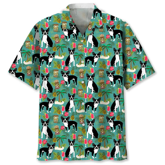 Boston Beach Hawaiian Shirt For Tropical Holidays, Outdoor Gatherings, And Everyday Comfort