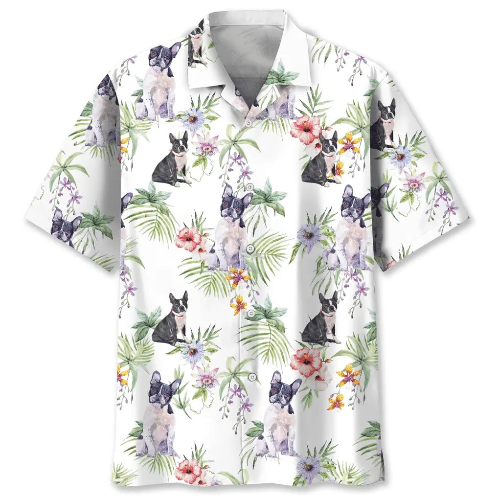 Tropical Boston Hawaiian Shirt For Island Getaways, Outdoor Gatherings, And Comfortable Summer Wear