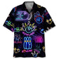 Neon Bowling Hawaiian Shirt For Resort Trips, Coastal Parties, And Warm Weather Style