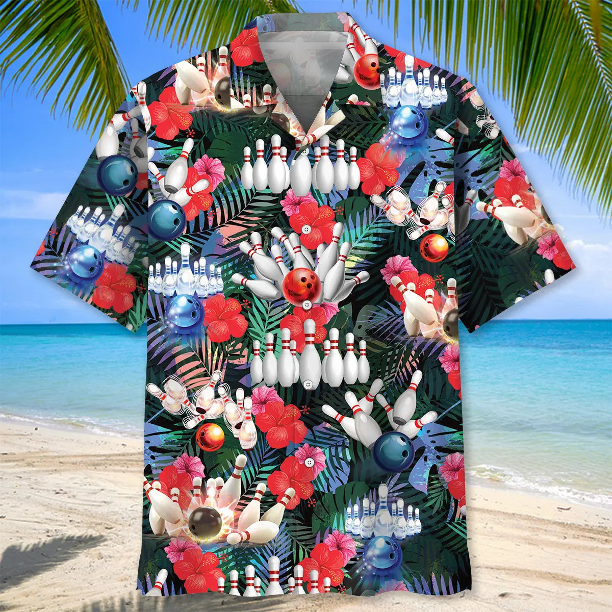 Tropical Bowling Hawaiian Shirt For Beach Days, Weekend Events, And Thoughtful Gift Giving