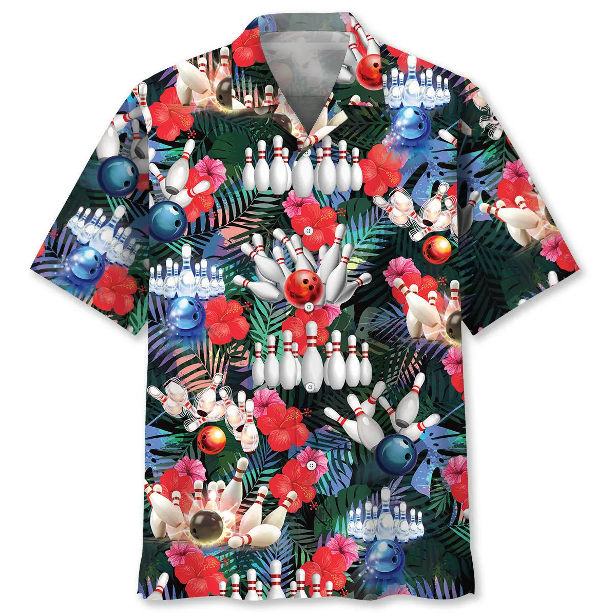 Tropical Bowling Hawaiian Shirt For Beach Days, Weekend Events, And Thoughtful Gift Giving