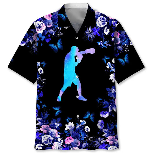 Boxing Nature Hawaiian Shirt For Coastal Travel, Casual Events, And Comfortable Summer Wear