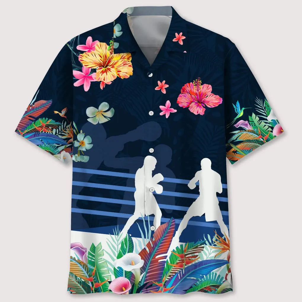 Tropical Boxing Hawaiian Shirt For Beach Days, Coastal Adventures, And Thoughtful Gift Giving