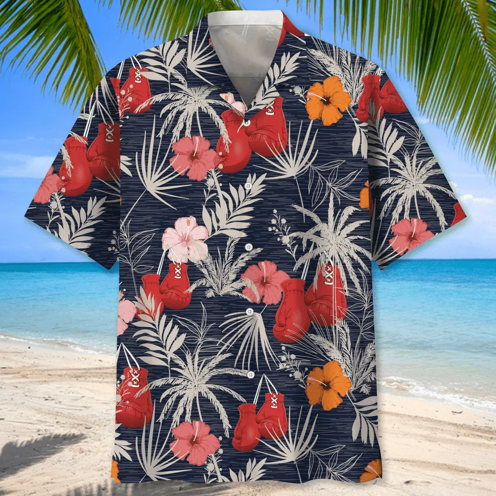 Boxing Nature Hawaiian Shirt For Tropical Holidays, Outdoor Gatherings, And Everyday Comfort