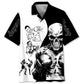 Boxing Skull Hawaiian Shirt For Coastal Travel, Casual Events, And Comfortable Summer Wear