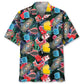 Tropical Boxing Hawaiian Shirt For Summer Vacation, Beach Travel, And Casual Wear