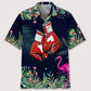 Tropical Boxing Leaf Hawaiian Shirt For Island Vacations, Resort Wear, And Relaxed Seasonal Style