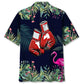 Tropical Boxing Leaf Hawaiian Shirt For Island Vacations, Resort Wear, And Relaxed Seasonal Style