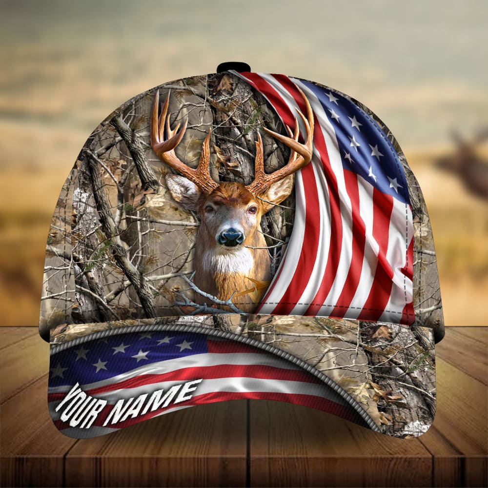 New US Deer Hunting Personalized Classic Cap For Holiday Adventures Parties And Comfortable Styling