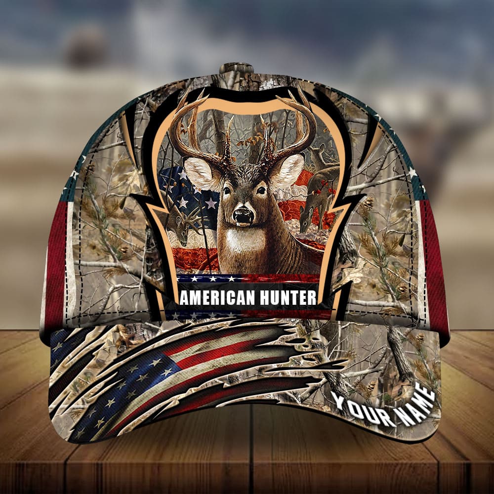 American Hunter Deer Hunting Personalized Classic Cap For Outdoor Travel Festivals And Relaxed Everyday Wear