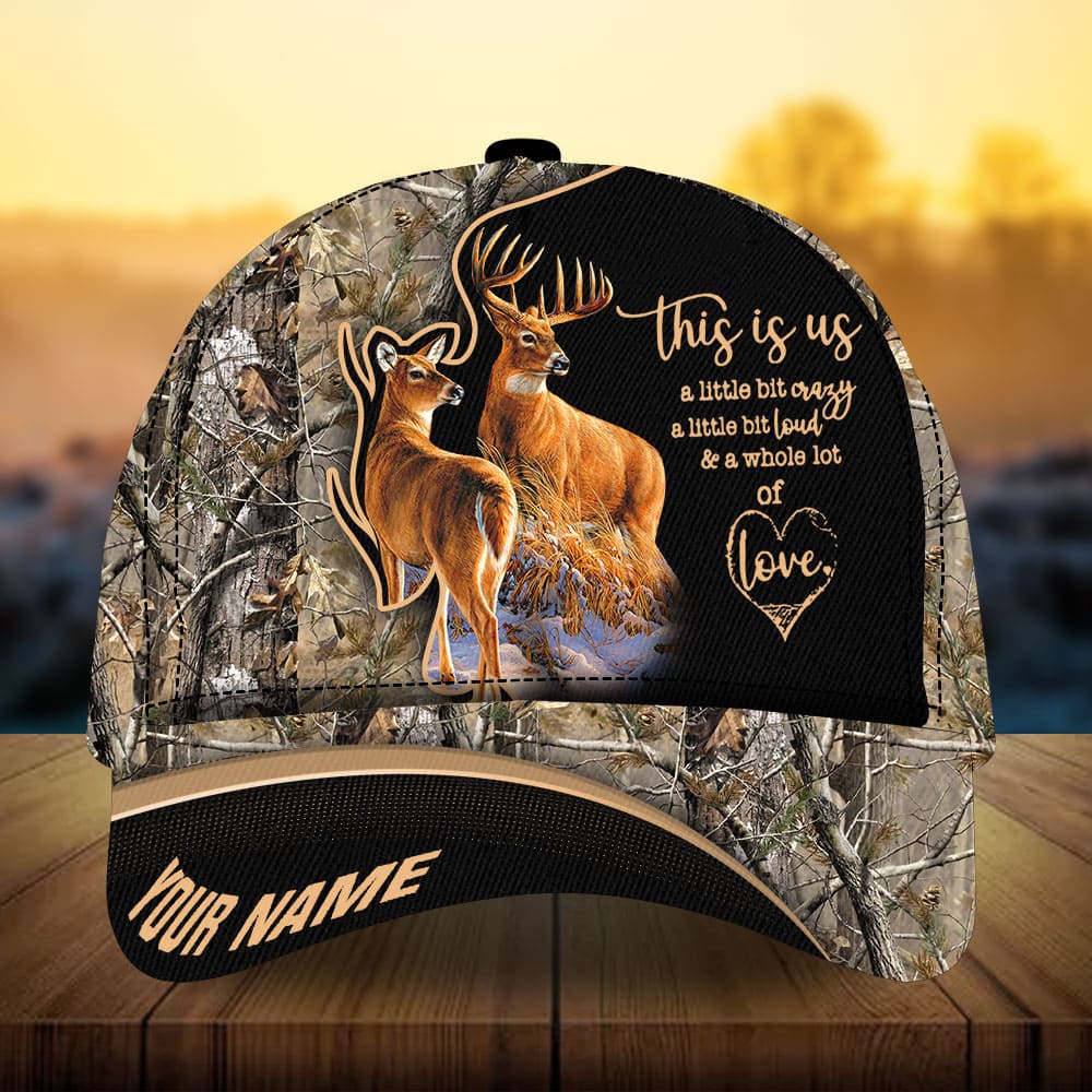 Best Deer Couple Hunting Personalized Classic Cap For Casual Events Beach Trips And Thoughtful Gifting