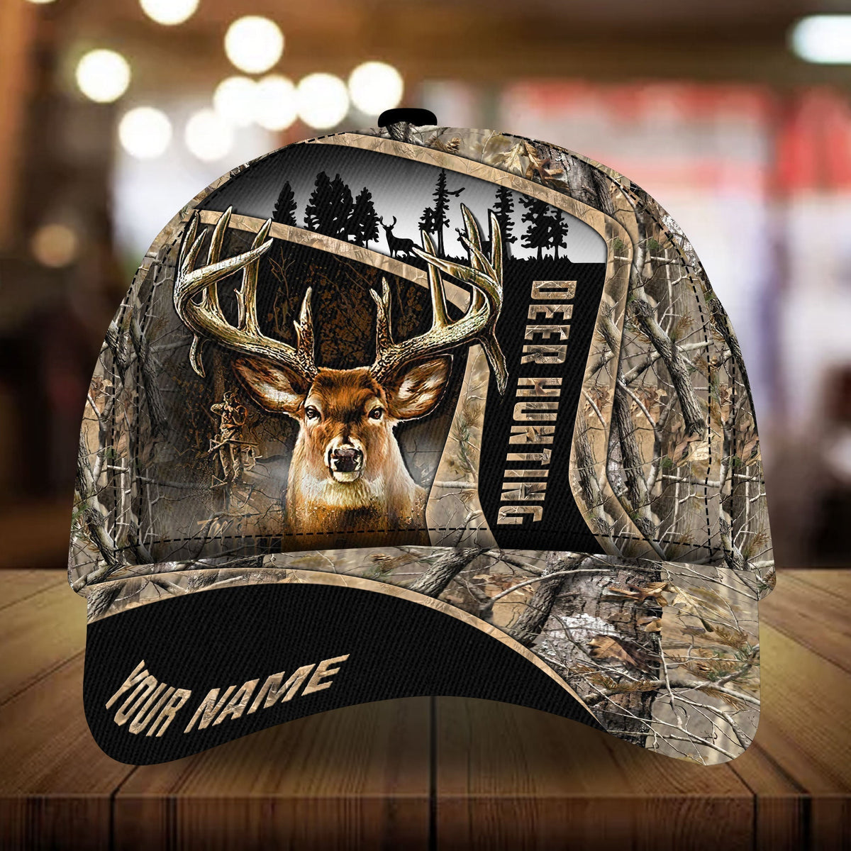 Special Deer Hunting Pattern Personalized Classic Cap For Seasonal Events Outdoor Trips And Everyday Comfort