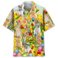 Bunny Easter Hawaiian Shirt For Tropical Holidays, Outdoor Gatherings, And Everyday Comfort